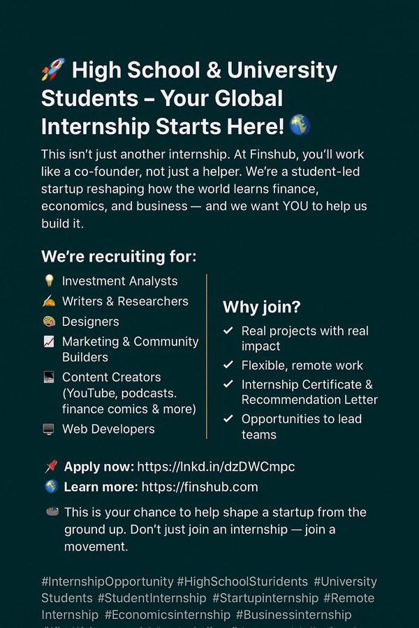 Recruitment creative listing roles: investment analysts, writers and researchers, designers, marketing, content creators, web developers.